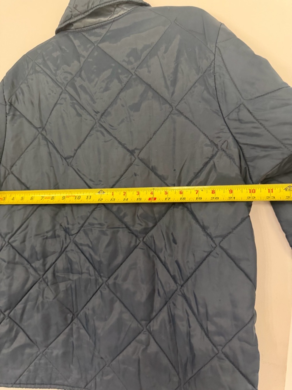 Vintage Big Smith Navy Blue Quilted Collared Pockets Mid Weight Jacket Men Large - Picture 5 of 9
